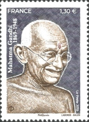 RF5346 - Philatélie 50 - Timbre de France 2019 N° YT 5346 - Gandhi