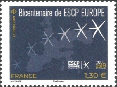 RF5349 - Philatélie 50 - Timbre de France 2019 N° YT 5349 - Bicentenaire de ESCP EUROPE