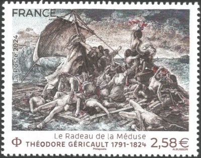 RF5780, Philatélie 50, Timbre de France N° 5780, Théodore Géricault (1791-1824), Le Radeau de la Méduse, 2024