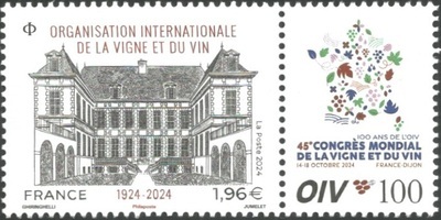 RF5811 - Philatélie 50 - Timbre de France N°YT 5811 - 100 ans de l’Organisation internationale de la vigne et du vin