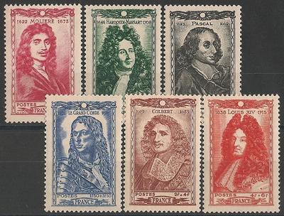 RF612-617 - Philatélie - Timbres de France N° Yvert et Tellier 612 à 617 - Timbres de collection