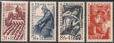 RF823-826 - Philatélie - Timbres de France N° Yvert et Tellier 823 à 826  - Timbres de collection