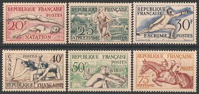 RF960-965 - Philatélie - Timbres de France N° Yvert et Tellier 960 à 965 - Timbres de collection