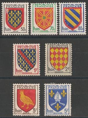 RF999-1005 - Philatélie - Timbres de France N° Yvert et Tellier 999 à 1005 - Timbres de collection