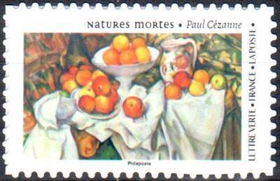 RFADH2336A, Philatélie 50, Timbre auto-adhésif Nature morte de Cézanne - 2025