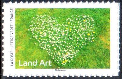 RFADH2377A, Philatelie50, Timbre de France adhésifs 2025, Land Art