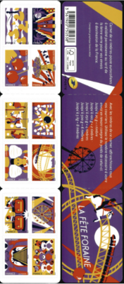 RFBC1430 - Philatélie 50 - Carnet de timbres autoadhésifs La fête foraine N°BC1430