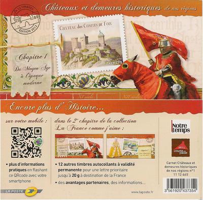 RFBC714 - Philatélie - Carnet de timbres de France autoadhésifs N° Yvert et Tellier BC714 - Carnet adhésifs - Timbres de France