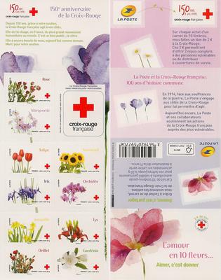 RFBC989 - Philatélie - Carnet de timbres de France autoadhésifs N° Yvert et Tellier BC989 - Carnet adhésifs - Timbres de France