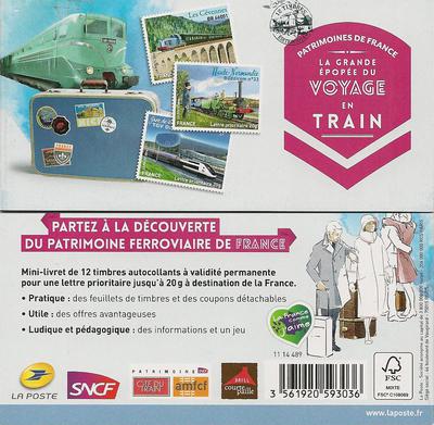 RFBC999 - Philatélie - Carnet de timbres de France autoadhésifs N° Yvert et Tellier RFBC999 - Carnet adhésifs - Timbres de France