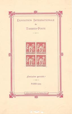 RFBF1 - Philatélie - Bloc feuillet de France N° Yvert et Tellier 1 - Timbres de collection