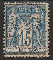 RFCL101 - Philatélie - Timbre de france classique N° Yvert et Tellier 101 oblitéré - Timbres classiques de France