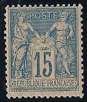 RFCL101neuf - Philatélie - Timbre de france classique N° Yvert et Tellier 101 neuf - Timbres classiques de France