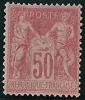 RFCL104-150€ - Philatélie - Timbre de france classique N° Yvert et Tellier 104 charnière - Timbres classiques de France