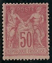 RFCL104 - Philatélie - Timbre de france classique N° Yvert et Tellier 104 charnière - Timbres classiques de France