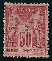 RFCL104char - Philatélie - Timbre de france classique N° Yvert et Tellier 104 charnière - Timbres classiques de France