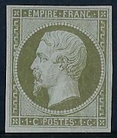 RFCL11charnière70€ - Philatélie - Timbre de france classique N° Yvert et Tellier 11 avec charnière - Timbres classiques de France