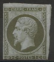 RFCL11GommeDiminTEDef - Philatélie - Timbre de france classique N° Yvert et Tellier 11 gomme diminuée timbre défectueux - Timbres classiques de France