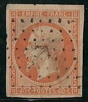 RFCL16obli10€ - Philatélie - Timbre de france classique N° Yvert et Tellier 16 oblitéré - Timbres classiques de France