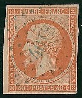 RFCL16obli50€ - Philatélie - Timbre de france classique N° Yvert et Tellier 16 oblitéré - Timbres classiques de France