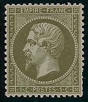 RFCL19char50€- Philatélie - Timbre de france classique N° Yvert et Tellier 19 charnière - Timbres classiques de France