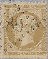 RFCL21-OBL - Philatélie - Timbre de france classique N° YT 21 oblitéré -Timbres classiques de France