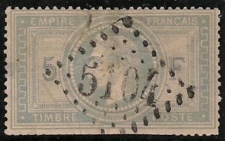 RFCL33obli5104- Philatélie - Timbre de france classique N° Yvert et Tellier 33 oblitéré en chine - Timbres classiques de France