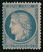 RFCL37char100€- Philatélie - Timbre de france classique N° Yvert et Tellier 33 charnière - Timbres classiques de France