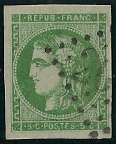 RFCL42B100€ - Philatélie - Timbre de france classique N° Yvert et Tellier 42B oblitéré - Timbres classiques de France