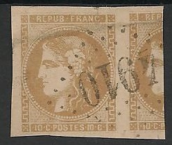 RFCL43B.Obli - Philatélie - Timbre de france classique N° Yvert et Tellier 43B oblitéré - Timbres classiques de France