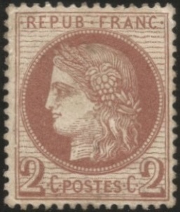 RFCL51*Gno - Philatelie 50 - Timbre de France N° YT 51 neuf Gno