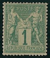 RFCL61-69 - Philatélie - Timbre de france classique N° Yvert et Tellier 61 charnière - Timbres classiques de France