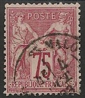 RFCL71 - Philatélie - Timbre de france classique N° Yvert et Tellier 71 oblitéré - Timbres classiques de France