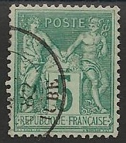 RFCL75 - Philatélie - Timbre de france classique N° Yvert et Tellier 75 oblitéré - Timbres classiques de France