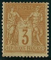 RFCL86-100 - Philatélie - Timbre de france classique N° Yvert et Tellier 86 charnière - Timbres classiques de France