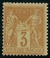 RFCL86-114 - Philatélie - Timbre de france classique N° Yvert et Tellier 86 charnière - Timbres classiques de France