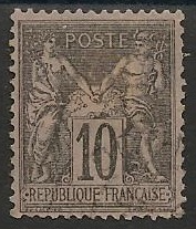 RFCL89 - Philatélie - Timbre de france classique N° Yvert et Tellier 89 oblitéré - Timbres classiques de France