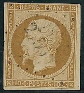 RFCL9150€ - Philatélie - Timbre de france classique N° Yvert et Tellier 9 oblitéré - Timbres classiques de France