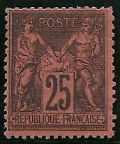 RFCL91 - Philatélie - Timbre de france classique N° Yvert et Tellier 91 neuf - Timbres classiques de France