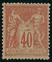 RFCL94char - Philatélie - Timbre de france classique N° Yvert et Tellier 94 charnière - Timbres classiques de France