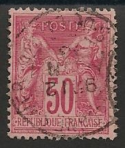 RFCL98 - Philatélie - Timbre de france classique N° Yvert et Tellier 98 oblitéré - Timbres classiques de France