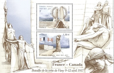 RFF5136 - Philatélie 50 - Feuillet de France 2017 N° YT F5136, Bataille de Vimy