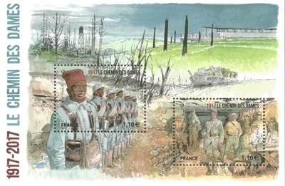 RFF5138 - Philatélie 50 - Feuillet de France 2017 N° YT F5138, Chemin des Dames