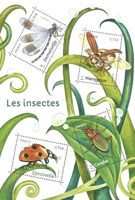 RFF5148 - Philatélie 50 - Feuillet de France 2017 N° YT F5148, Insectes de nos jardins