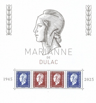 RFF5861 - Philatélie 50 - Feuillet de France N°YT F5861 – Marianne de Dulac - 2025