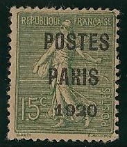 RFP25* - Philatelie - Timbre de France préoblitéré N° Yvert et Tellier 25 avec charnière - Timbres de collection