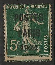 RFP26OCENTRCORRECT - Philatelie - Timbre de France préoblitéré N° Yvert et Tellier 26 oblitéré centrage correct - Timbres de collection