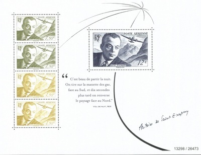 RFPAF89 - Philatelie - timbre de France Poste Aérienne F89 - Antoine de Saint Exupéry 2021