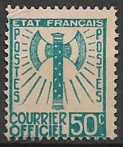 RFS4 - Philatélie - Timbre de France Service n° Yvert et Tellier 4 - Timbres de collection