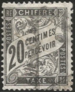 RFTAXE17O - Philatelie 50 - Timbre de France Taxe N°17 oblitéré